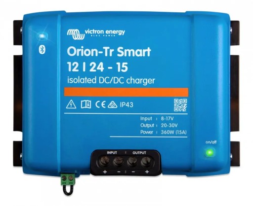 ORI122436120 - VICTRON зарядное устройство Orion-TR Smart 12/24-15A (360W) изолированное ORI122436120