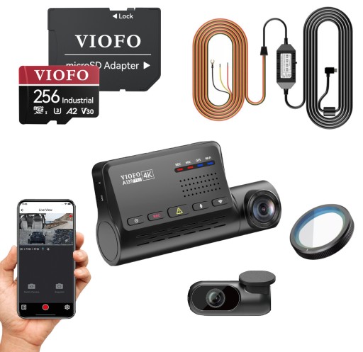 VIOFO A139 PRO 2CH-G 4K+FHD HDR GPS CPL +256 ГБ ACC