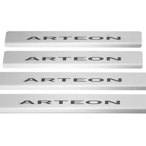 VOLKSWAGEN ARTEON Накладки на пороги из нержавеющей стали 304, черные, матовые