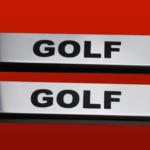 3-дверні накладки на пороги VOLKSWAGEN GOLF MK7, глянцева нержавіюча сталь 304