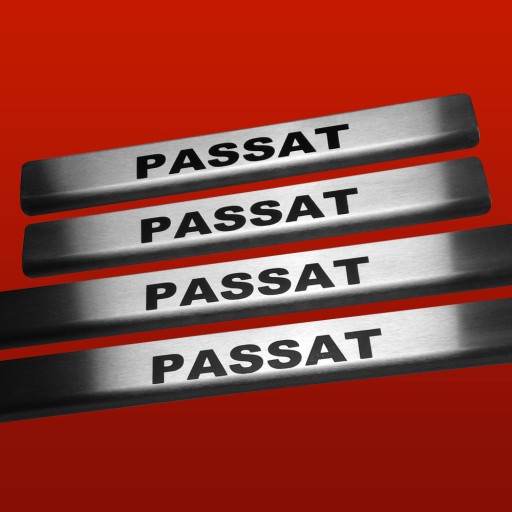 VOLKSWAGEN PASSAT B8 Накладки на пороги з нержавіючої сталі 304, чорні, матові