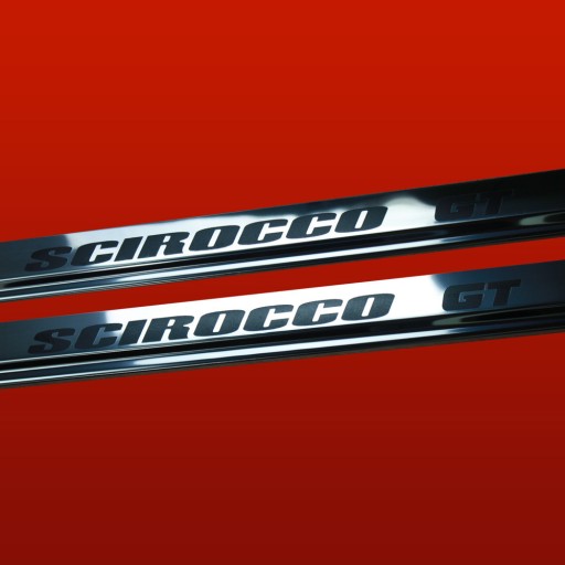 VOLKSWAGEN SCIROCCO MK2 Накладки на пороги SCIROCCO GT 304 глянцевая сталь Отделка