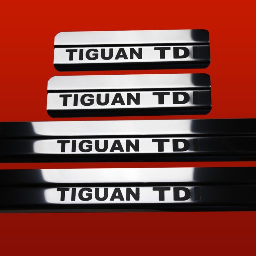 VOLKSWAGEN TIGUAN MK1 Накладки на пороги TIGUAN TDI 304 глянцева сталь Покриття