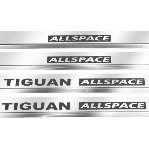 VOLKSWAGEN TIGUAN MK2 Накладки на пороги ALLSPACE ALLSPACE глянцева нержавіюча сталь
