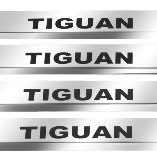 VOLKSWAGEN TIGUAN MK2 304 Накладки на пороги из нержавеющей стали Отделка