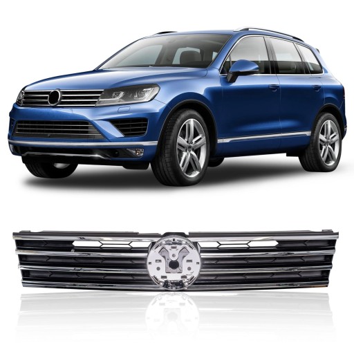 VOLKSWAGEN TOUAREG II 7P 2014-2018 РЕШЕТКА РАДИАТОРА 7P6853651L