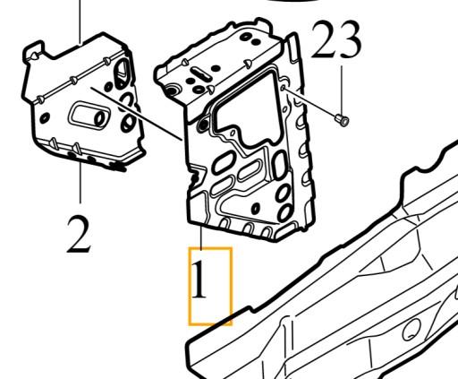 31440200 - VOLVO S90 V90 II кронштейн левого подрынка 3144020