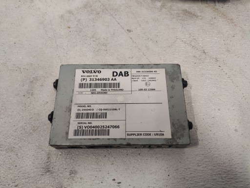 VOLVO V40 II V60 S60 II радіомодуль DAB 31346903AA
