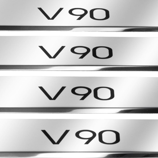 VOLVO V90 MK2 Накладки на пороги з нержавіючої сталі 304, глянцеві