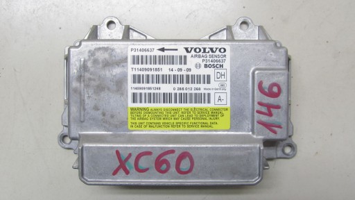 VOLVO XC60 SENSOR AIRBAG 31406637 08-13