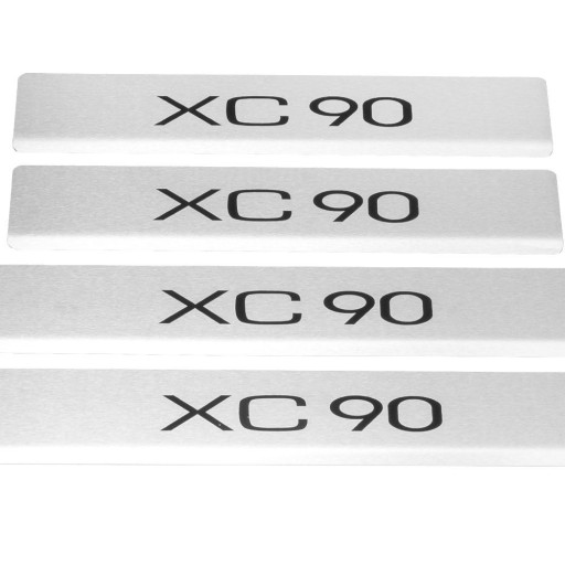 VOLVO XC90 MK2 304 Накладки на пороги з нержавіючої сталі, чорні, матові