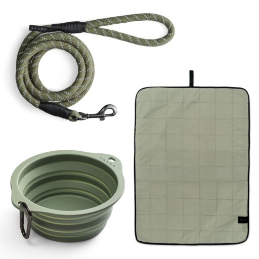 Светоотражающий поводок VOLVO, походная миска 180 см, набор ковриков 800 мл, подарочный оригинал