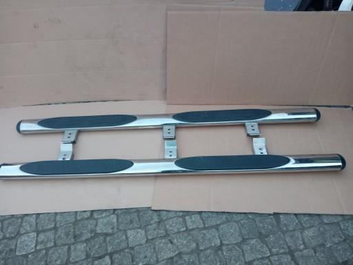 VW AMAROK ПРАВИЙ ЛІВИЙ ПОРІГ СТУПЕНІ ХРОМ ПОВНИЙ КОМПЛЕКТ