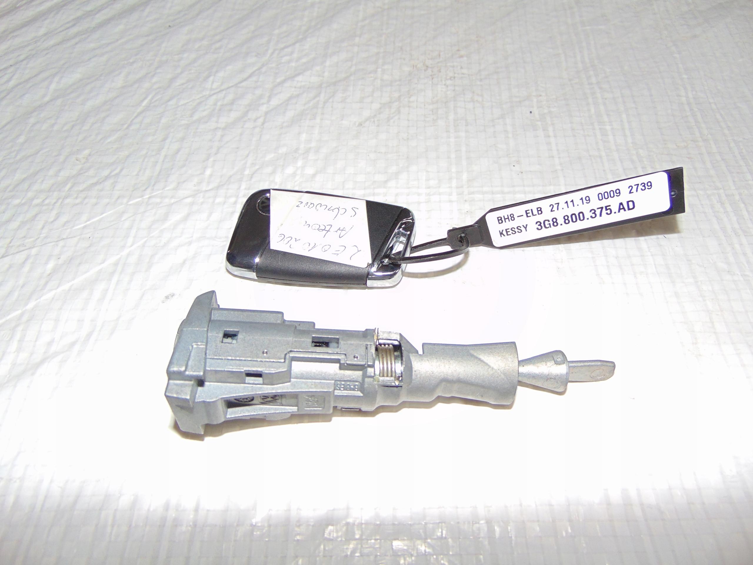 VW ARTEON ВСТАВКА ЗАМКУ + КЛЮЧ 3G8800375AD