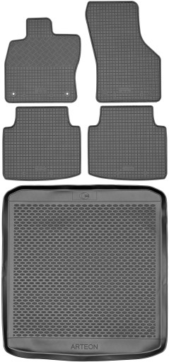 VW Arteon Sedan 2017 - Коврики резиновые + коврик в багажник