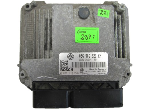 03G906021KH 0281013226 EDC16U34 - VW GOLF 1.9 TDI КОНТРОЛЕР КОМП'ЮТЕРА 0281013226