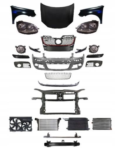 GLF5GTIKPLPRZ - VW GOLF 5 V GTI В КОМПЛЕКТЕ РЕМЕНЬ КАПОТА, БАМПЕР