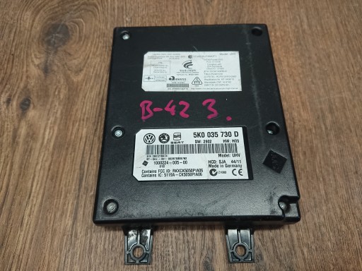 VW GOLF 6 VI ТЕЛЕФОННИЙ МОДУЛЬ 5K0035730D