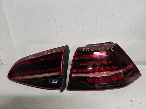 VW Golf 7 vii gti r -line - светодиодная правая задняя лампа 2016+