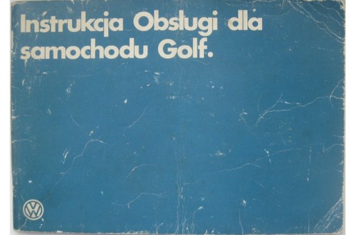 VW GOLF и польское руководство по эксплуатации VW GOLF 1980R