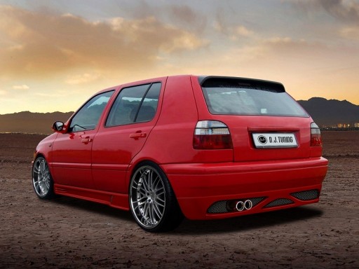 VW GOLF III *ЮБКА ЗАДНЕГО БАМПЕРА* DJ-TUNING