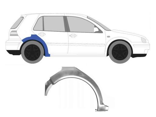 2287923986 - VW GOLF IV 1997-2003 РЕМОНТ ЗАДНЕГО КРЫЛА 5 D