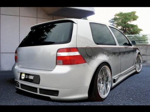 VW GOLF IV * СПІДНИЦЯ ЗАДНЬОГО БАМПЕРА * DJ-ТЮНІНГ