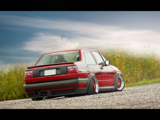 VW GOLF JETTA II *ЮБКА ЗАДНЕГО БАМПЕРА* DJ-ТЮНИНГ