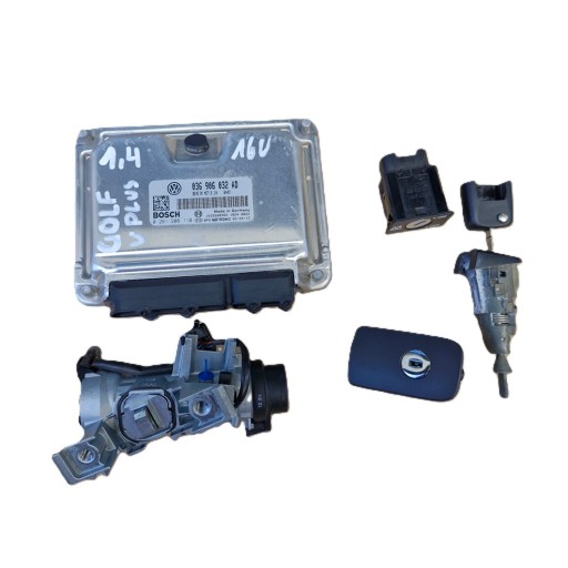 036906032AD KOMPUTER STEROWNIK 1,4 16V - КОМПЛЕКТ УПРАВЛЕНИЯ ДВИГАТЕЛЕМ VW GOLF V PLUS 1.4 16V 036906032AD