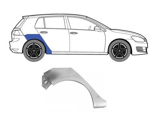 5G4809052 - VW GOLF VII 2012-2016 РЕМОНТ ЗАДНЬОГО КРИЛА 5G4809052