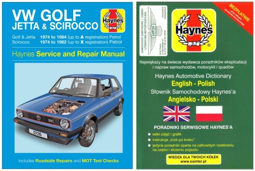 VW Golf 1 GTI Jetta Scirocco (1974-84) керівництво по ремонту Haynes + БЕЗКОШТОВНО 24 години
