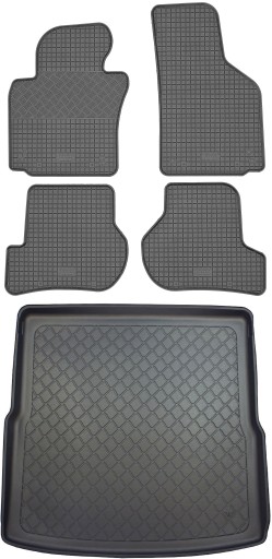 VW Golf V 1K Variant Kombi 07-09 SET — Коврик в багажник + коврик для ног