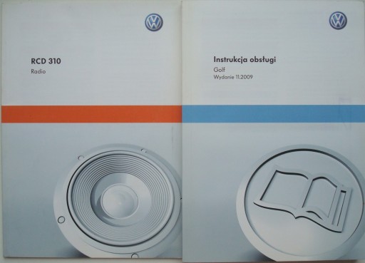 VW Golf VI 2008-2012 Руководство пользователя на польском языке + инструкция VW RCD 310 PL