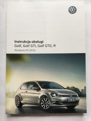 VW Golf VII 2012-2016 GTI GTD R Польское оригинальное руководство по эксплуатации