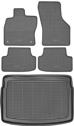 VW Golf VII HB 2012-2019 КОМПЛЕКТ - Килимки + килимок в багажник