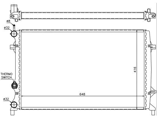 VW JETTA 2014-2018 РАДИАТОР 5C0121251D