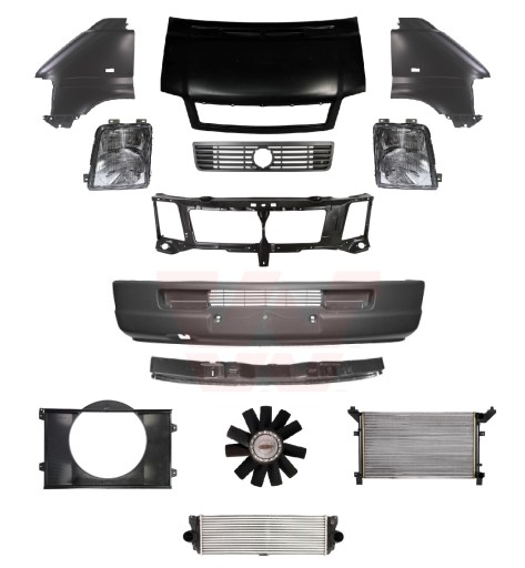 2D0 821 105C - VW LT 96-06 передняя полоса фонарь бампер маска крыло