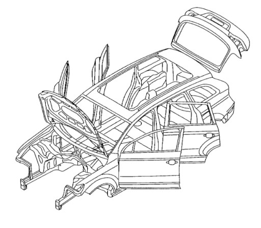 DRZWI-6584 - VW PASSAT B6 ДВЕРІ ЗАДНІ ЛІВІ