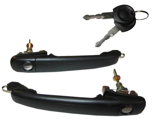 #0531 - VW POLO 3 6N ЗАМОК ДВЕРНАЯ РУЧКА ВСТАВКА ДВЕРИ ЛЕВАЯ + ПРАВАЯ