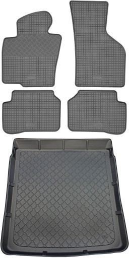 VW Passat B7 SD 4D 2010-2014 КОМПЛЕКТ - Килимок в багажник + килимок для ніг