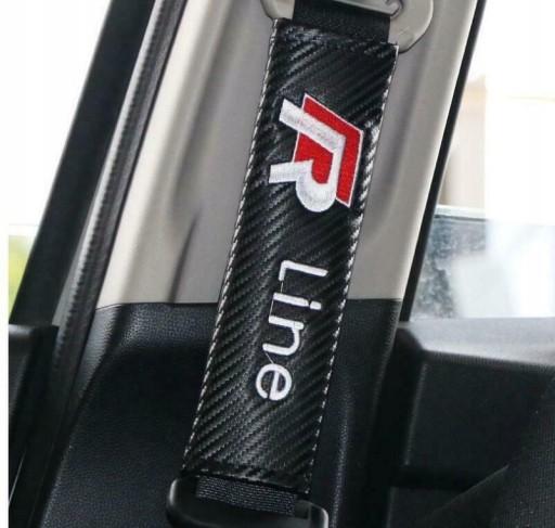 2шт VW R Line ремни безопасности накладки