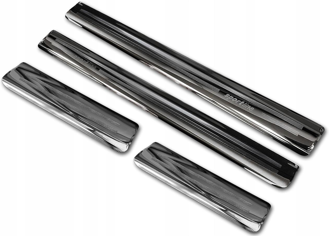 VW T-ROC ПОРОГОВЫЕ НАКЛАДКИ ПОРОГИ ГРАФИТ ЗЕРКАЛО