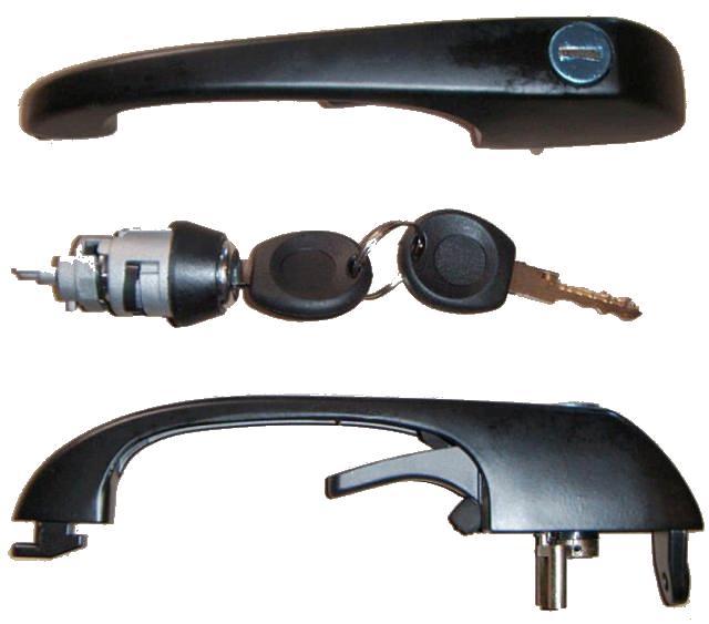 251711 - VW T3 Transporter дверная ручка x2 + ключ зажигания
