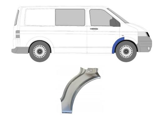 PBZ10015VR - VW T5 2003-2009 РЕМОНТ ПЕРЕДНЬОГО КРИЛА ПРАВОГО