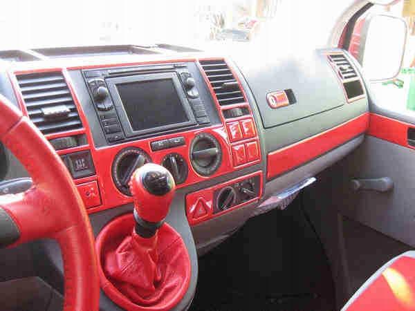 VW T5 фанеры доска дерево панель наклейки углерода