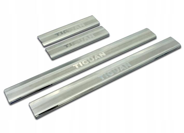 VW TIGUAN 07-15 накладки на пороги хром тюнинг
