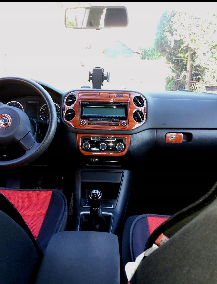 VW TIGUAN ШПОН ШПОН ПАНЕЛЬ НАКЛАДКА ДОШКА 3D