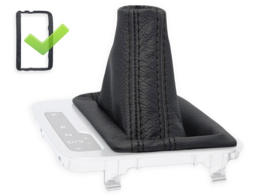 MA-1160763255 - VW TOUAREG 2 DSG 2010-2018 СИЛЬФОН ПЕРЕКЛЮЧЕНИЯ ПЕРЕДАЧ ЧЕРНАЯ КОЖА + РАМКА