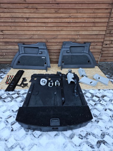 1T0867036AF - VW TOURAN 1T ОББИВКА БОКА БАГАЖНИКА ПЕРЧАТКИ РЕМЕНІ ФІТІНГИ ЧОХЛИ