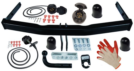 VW TOURAN 2003-2015 I 1T MK1 БУКСИРУВАЛЬНИЙ ГАК + ПРОВОД + ЧОХЛИ VOLKSWAGEN-VAN